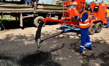 В СКО начали делать ямочный ремонт по технологиям США и ФРГ